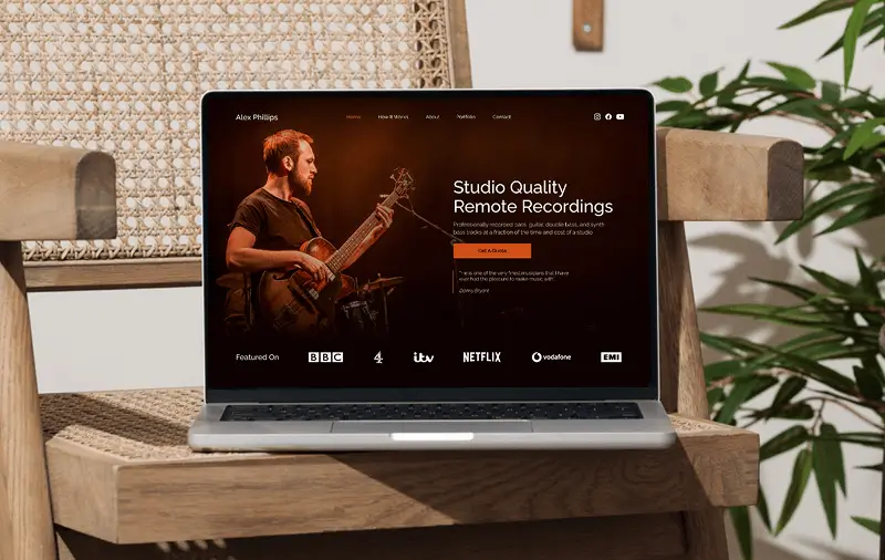 Musician-Website-Design-Desktop
